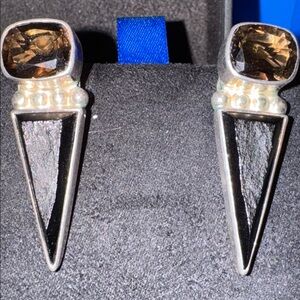 Darla N Sterling Silver 925 semi precious stones earrings 🐈‍⬛